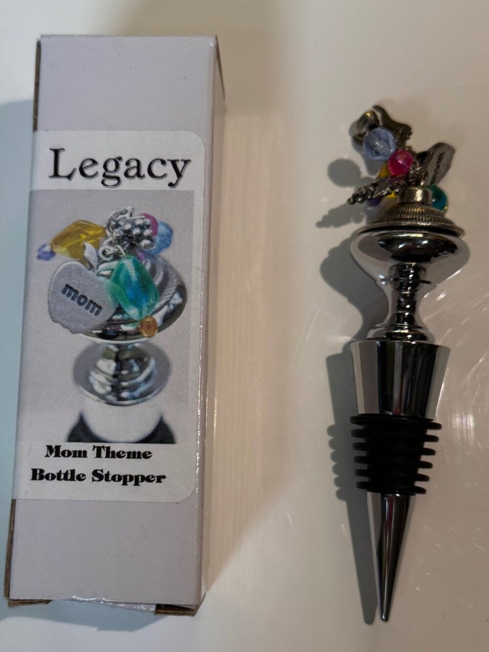 Beautiful "MOM" Bottle Stopper by Legacy